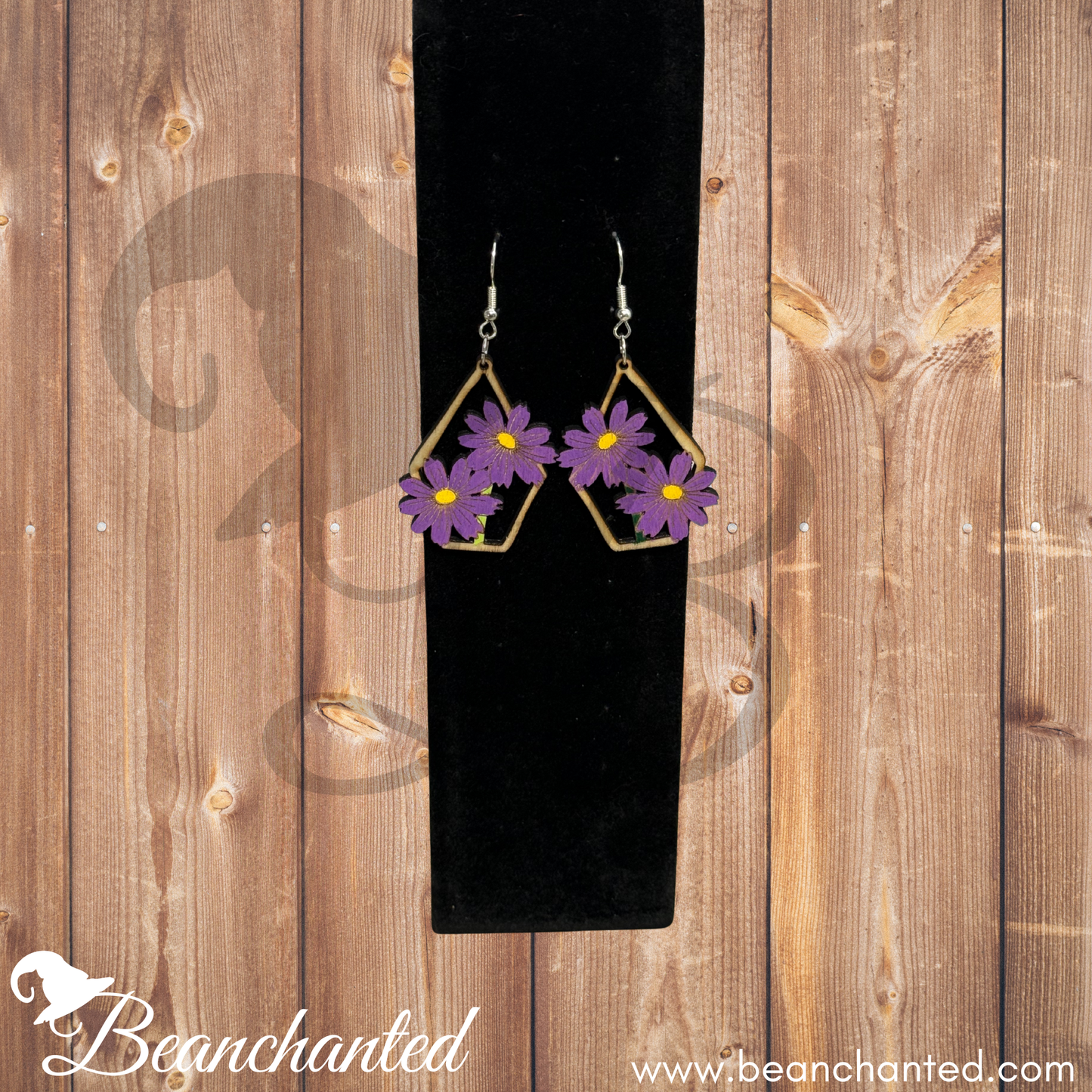 Wood Earrings MOONPETAL BLOOM