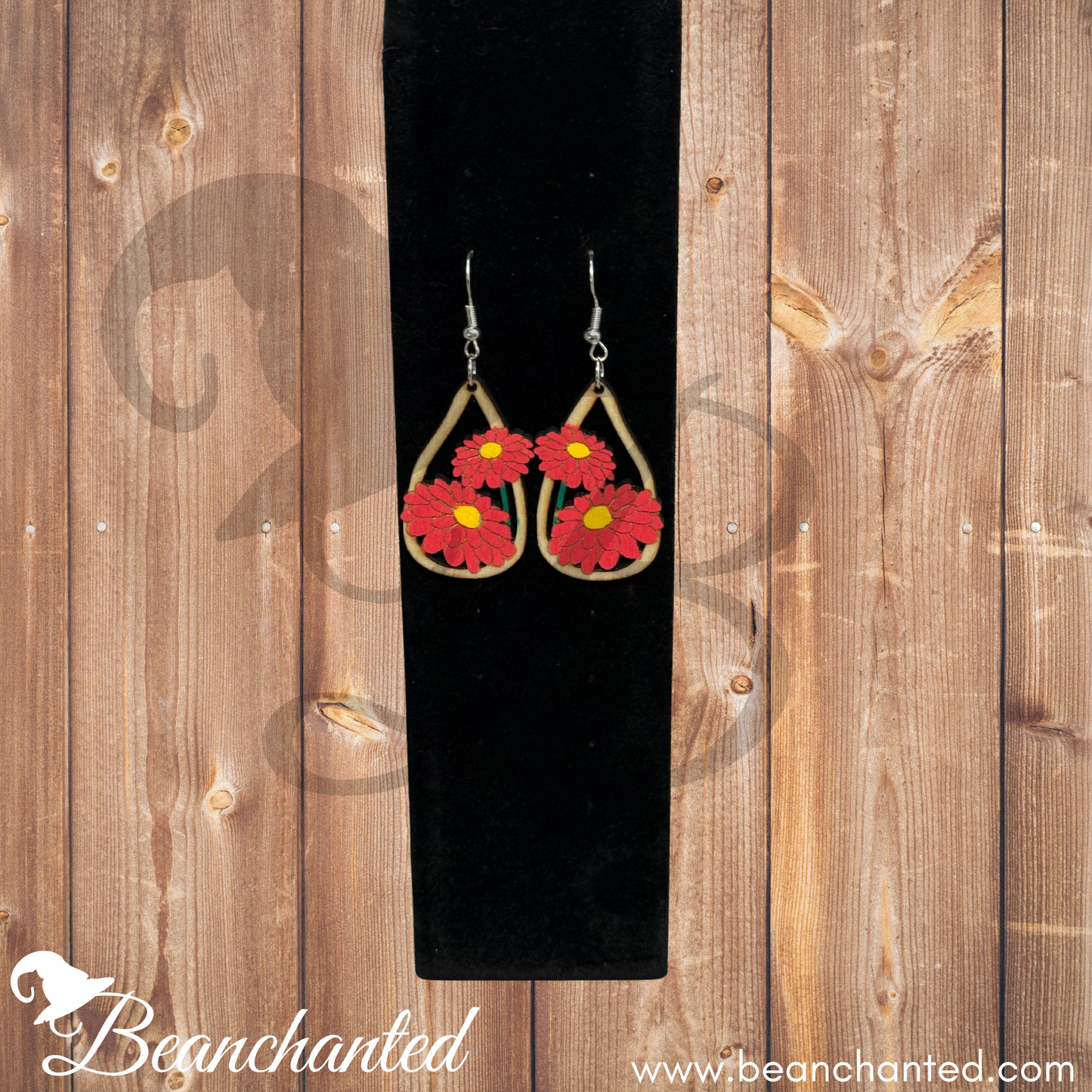 Wood Earrings CHERRYFIELD BLOOM