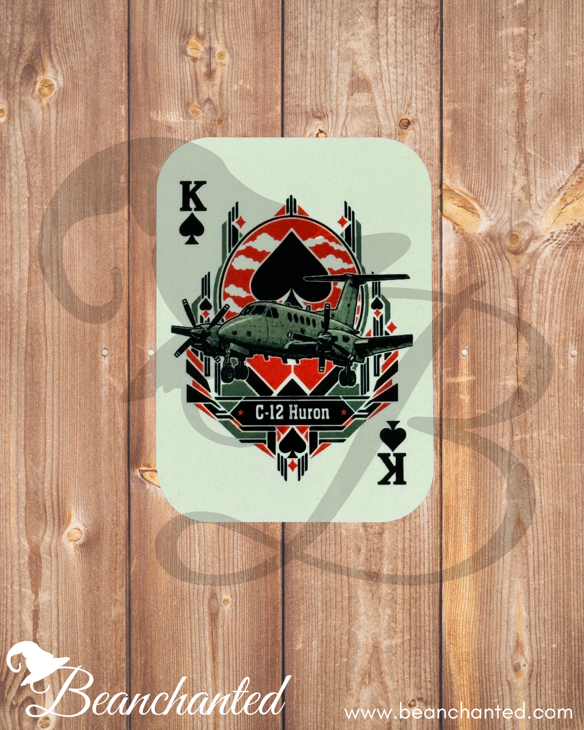 Fridge Magnet "C-12 HURON" Poker Card