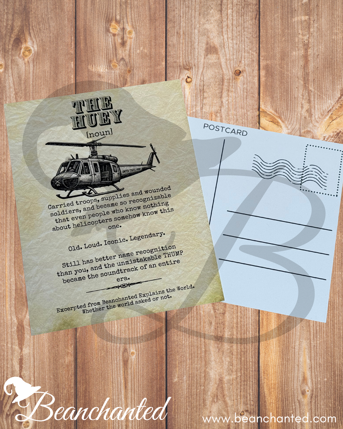 UH-1 Huey - Vintage Definition Postcard