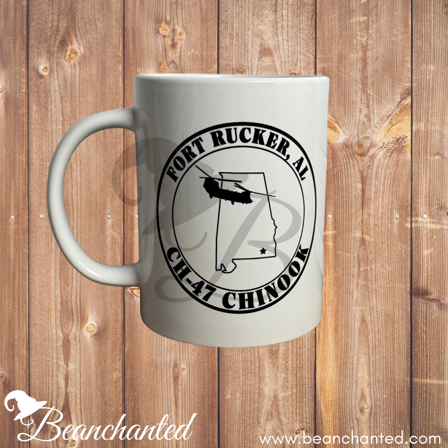 Souvenir Mug "Fort Rucker CHINOOK"