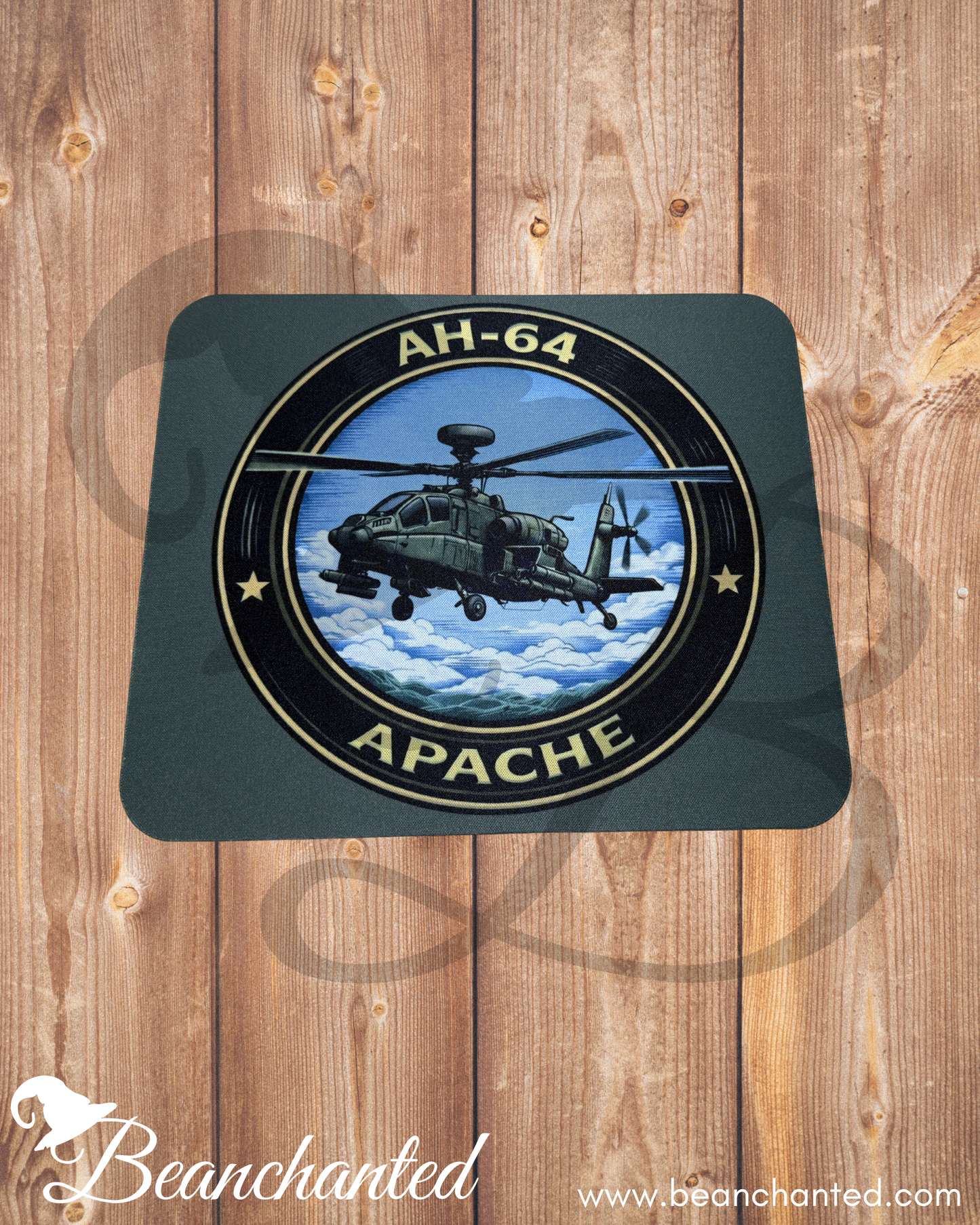 Mousepad AH-64 APACHE Helicopter - Army Aviation