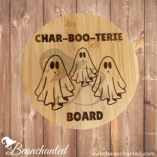 Wood Cutting Board "CHAR-BOO-TERIE"