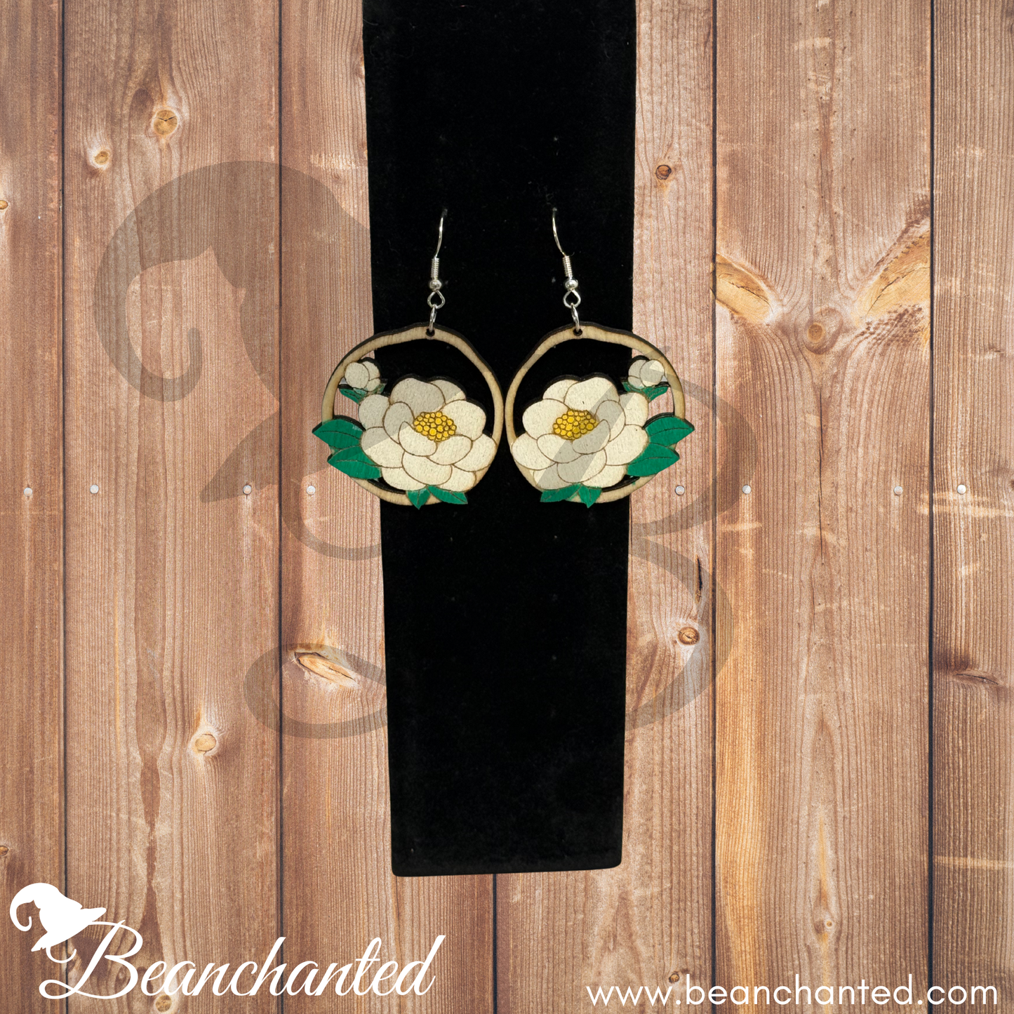 Wood Earrings SOUTHERN GRACE BLOOM