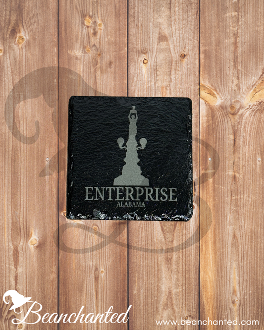 Slate Coaster BOLL WEEVIL MONUMENT Enterprise Alabama