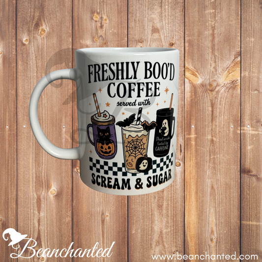 Halloween Mug "Freshly Boo'd Coffee"