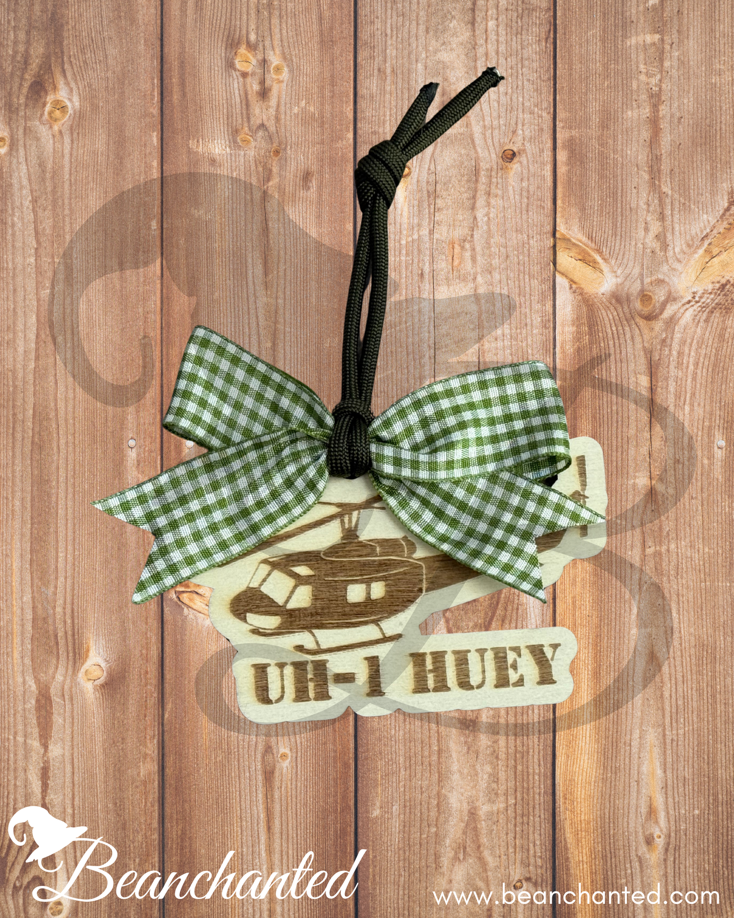 UH-1 HUEY Helicopter - Christmas Ornament