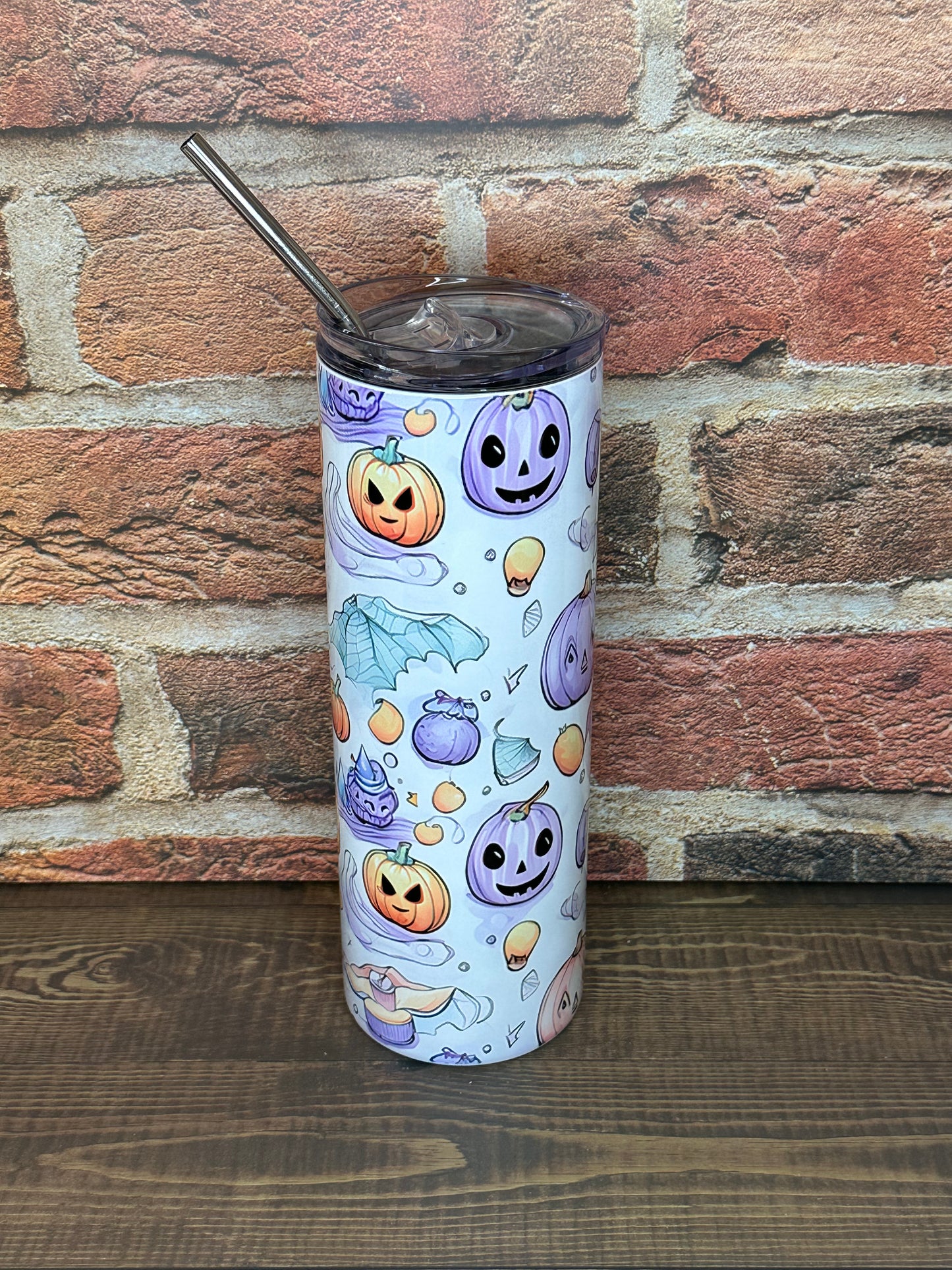 Halloween 20oz skinny tumbler "Pastelloween"