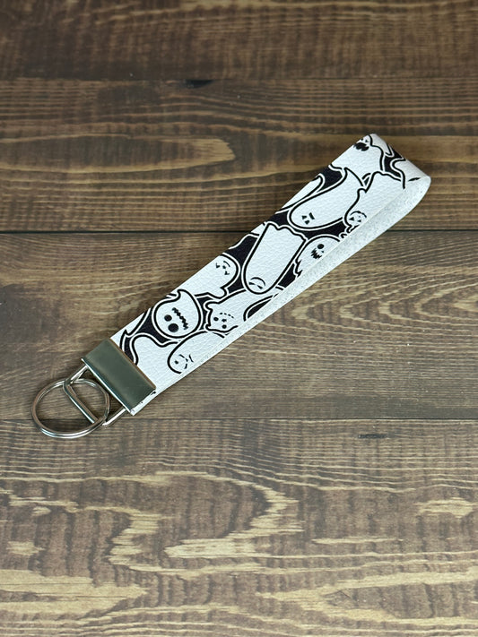 Halloween Keychain Wristlet "Ghosts"