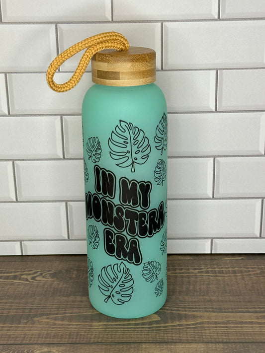 Glass Bottle "In my monstera era"