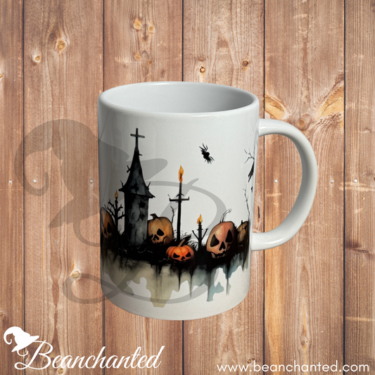 Halloween Mug "Pumpkin Cemetery"