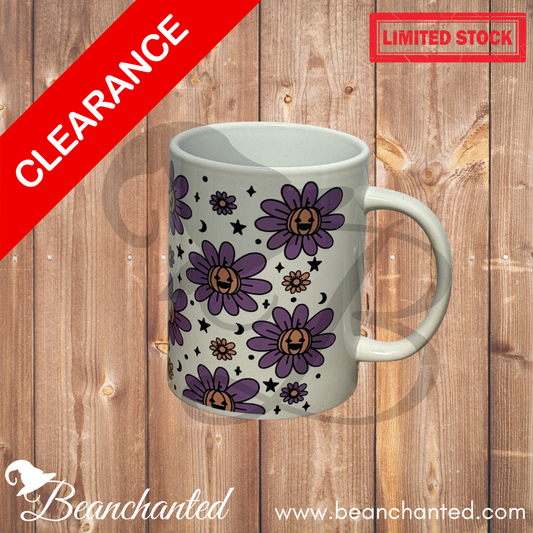 Halloween mug "Purple Flower Pumpkin"