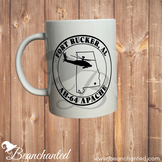 Souvenir Mug "Fort Rucker Apache"