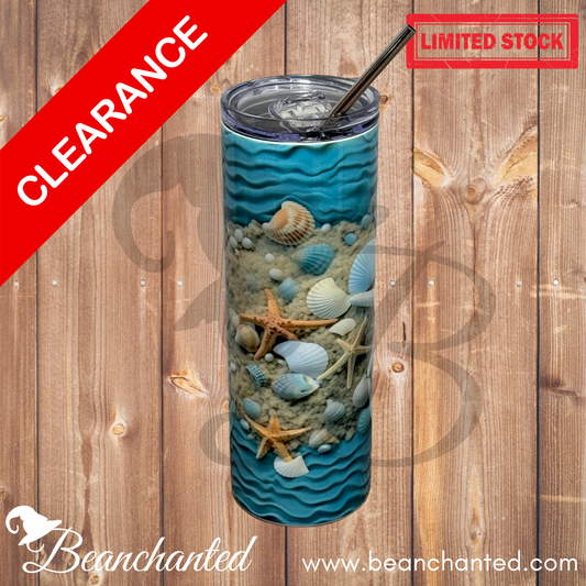 20oz skinny tumbler "UNDER THE SEA"