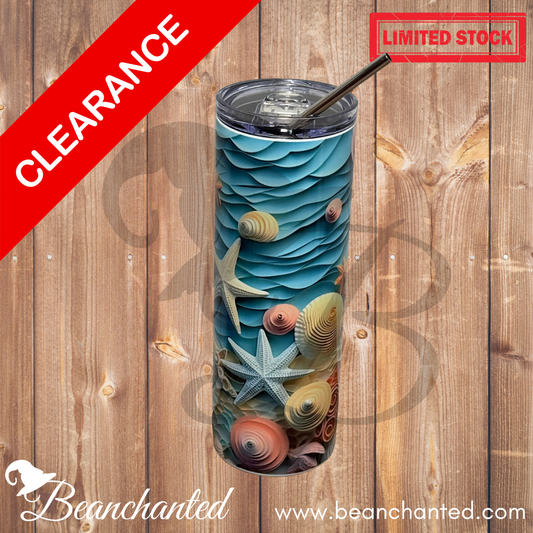 20oz skinny tumbler "SEA LIFE"