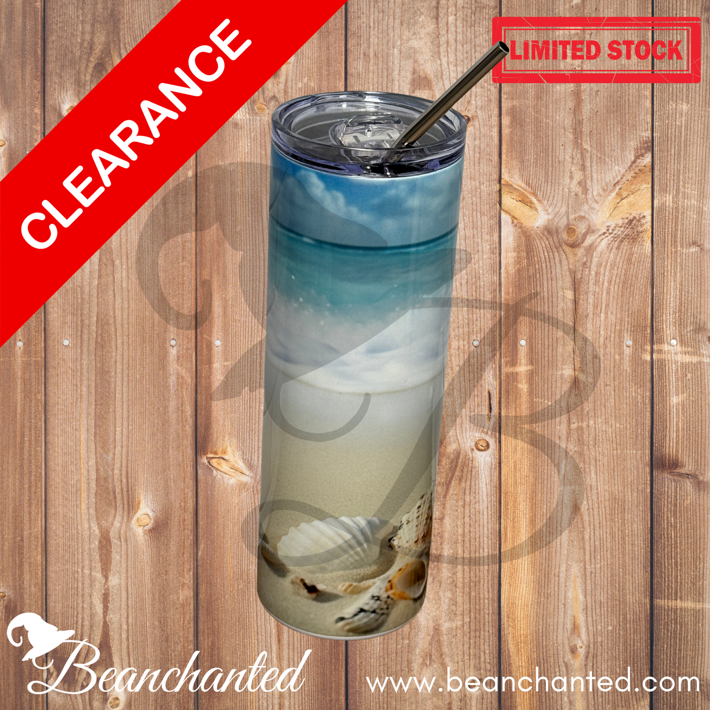 20oz skinny tumbler "Florida Sand"